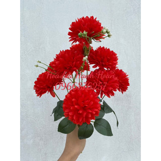 Chùm hoa cúc bing boong 10 bông - Hoa lụa
