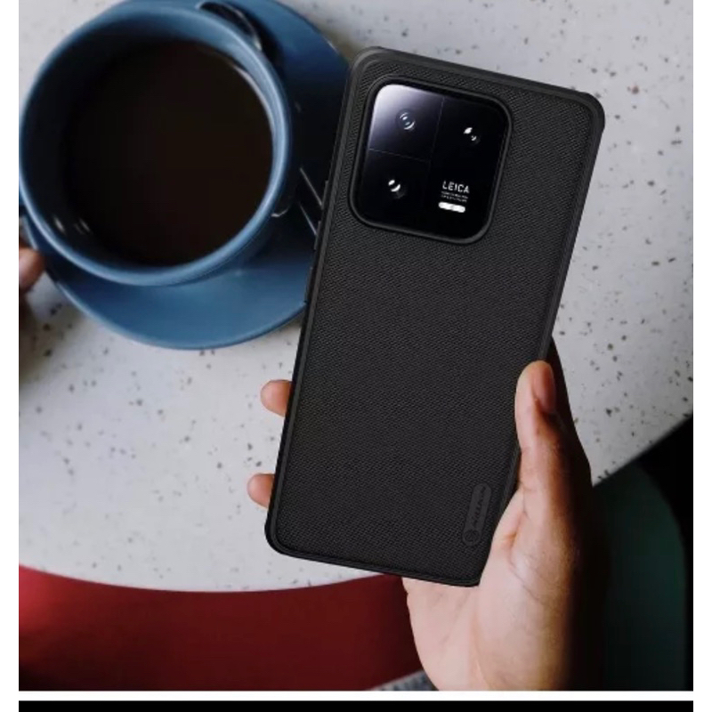 Ốp lưng Nillkin Super Frosted Shield Pro cho Xiaomi Mi 13 - Mi 13 Pro - Mi 13 Ultra lưng sần cứng viền dẻo