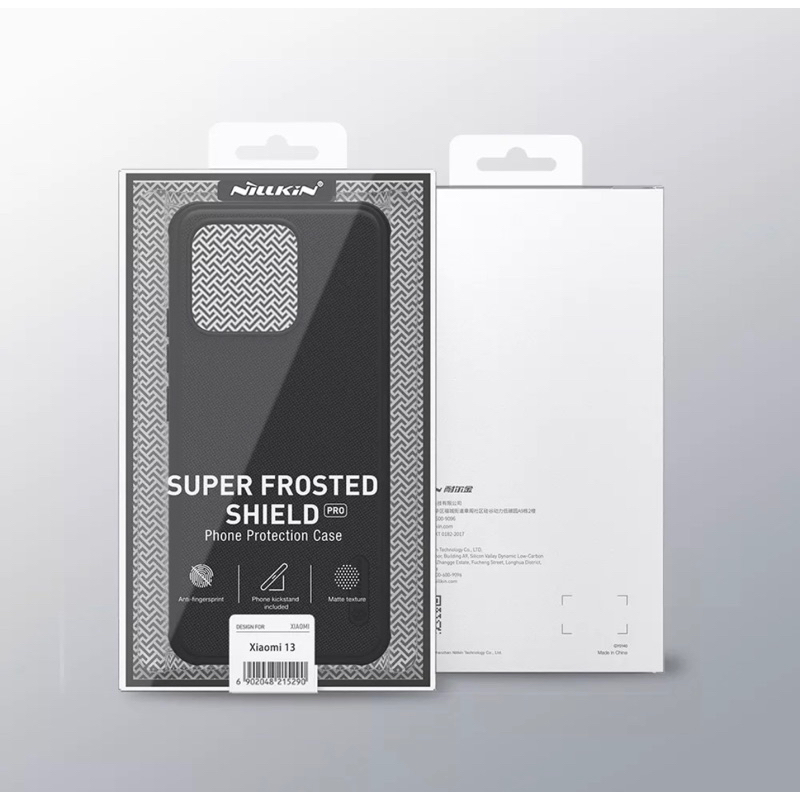 Ốp lưng Nillkin Super Frosted Shield Pro cho Xiaomi Mi 13 - Mi 13 Pro - Mi 13 Ultra lưng sần cứng viền dẻo