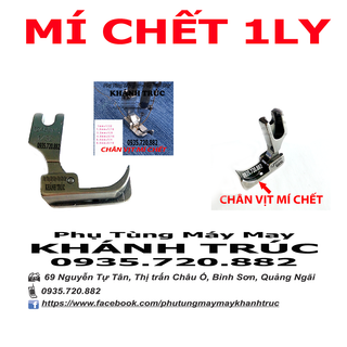 12463HR - 1ly - Chân vịt mí chết 1ly máy may (khâu) công nghiệp 1kim