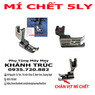 12463HR - 5ly - Chân vịt mí chết 5ly máy may 1kim công nghiệp