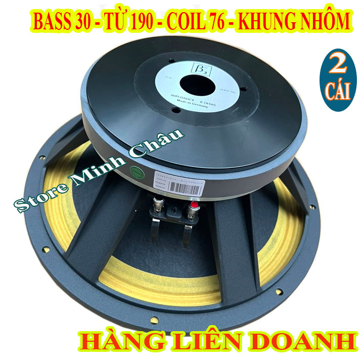 2 LOA BASS 30 B3  AUDIO COIL 75 TỪ 190 GÂN VÀNG - GIÁ 1 CẶP
