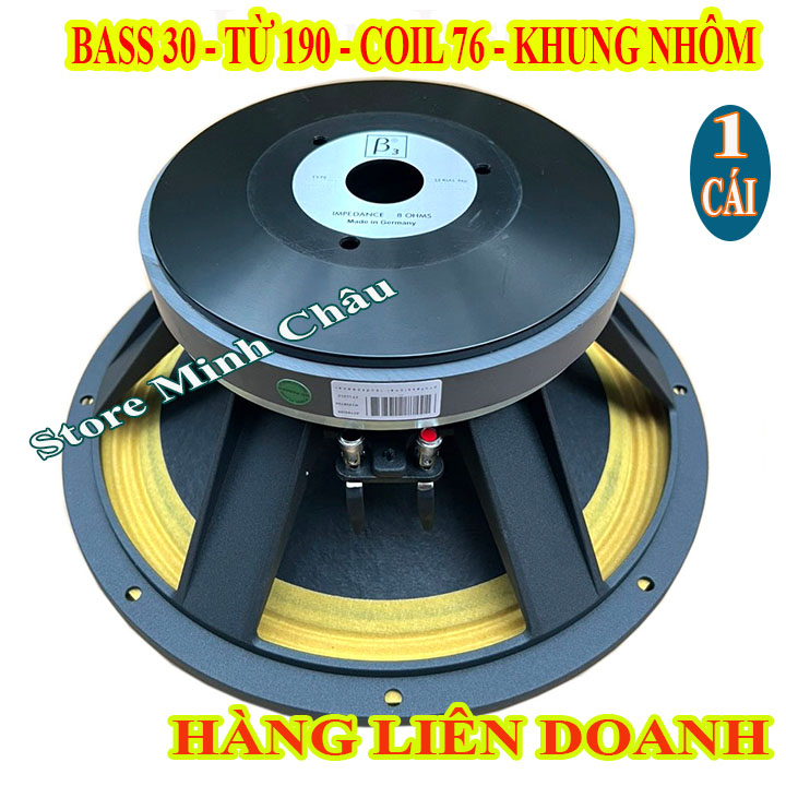 1 LOA BASS 30 B3 AUDIO COIL 75 TỪ 190 GÂN VÀNG - GIÁ 1 LOA