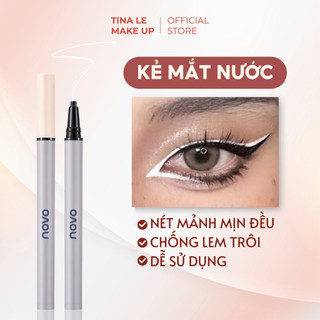 Kẻ mắt nội địa trung Novo, kẻ dạ màu trắng đầu siêu mảnh nhanh khô chống nước lâu trôi
