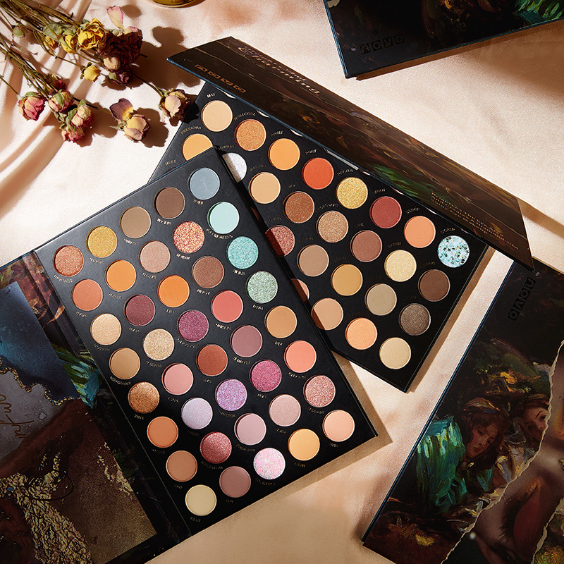 Bảng mắt Novo 40 ô Smart Eyes Artistic Eyeshadow Palette Đủ Màu Nhũ Lì Phấn Mịn Lên Màu Rõ Nét