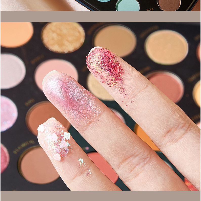 Bảng mắt Novo 40 ô Smart Eyes Artistic Eyeshadow Palette Đủ Màu Nhũ Lì Phấn Mịn Lên Màu Rõ Nét