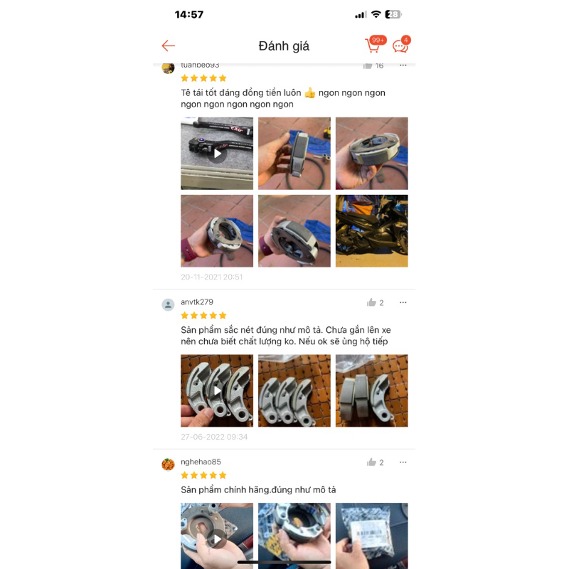 Bố 3 càng Vespa LX 3V/ Ab 110/125/ Vario/PCX/ Click /SCR/ Sh VN/ SH mode/ SH Ý Zin Hãng Vespa