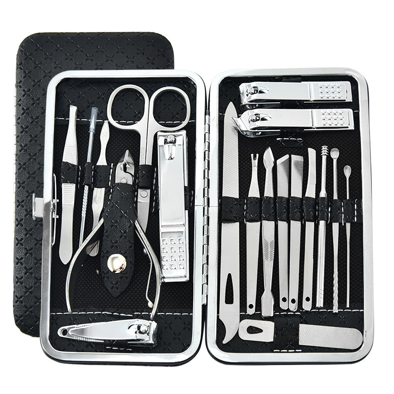 Bộ Bấm Móng Tay 19 Món Thép Không Gỉ-Bộ Cắt Móng Tay Làm Nail Cao Cấp- Dụng Cụ Cắt Móng Tay-Bộ Dụng Cụ Cắt