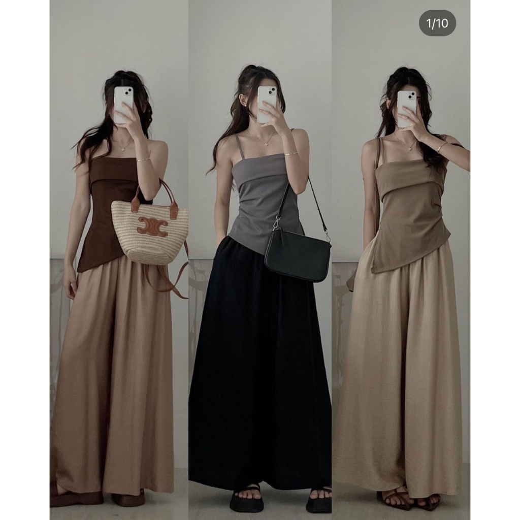 Quần ống rộng chất đũi voan mềm mát - Retrostyle - Quandui179_P11K17