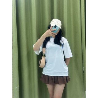 Áo thun tay lỡ unisex nam nữ in chữ cotton form rộng năng động