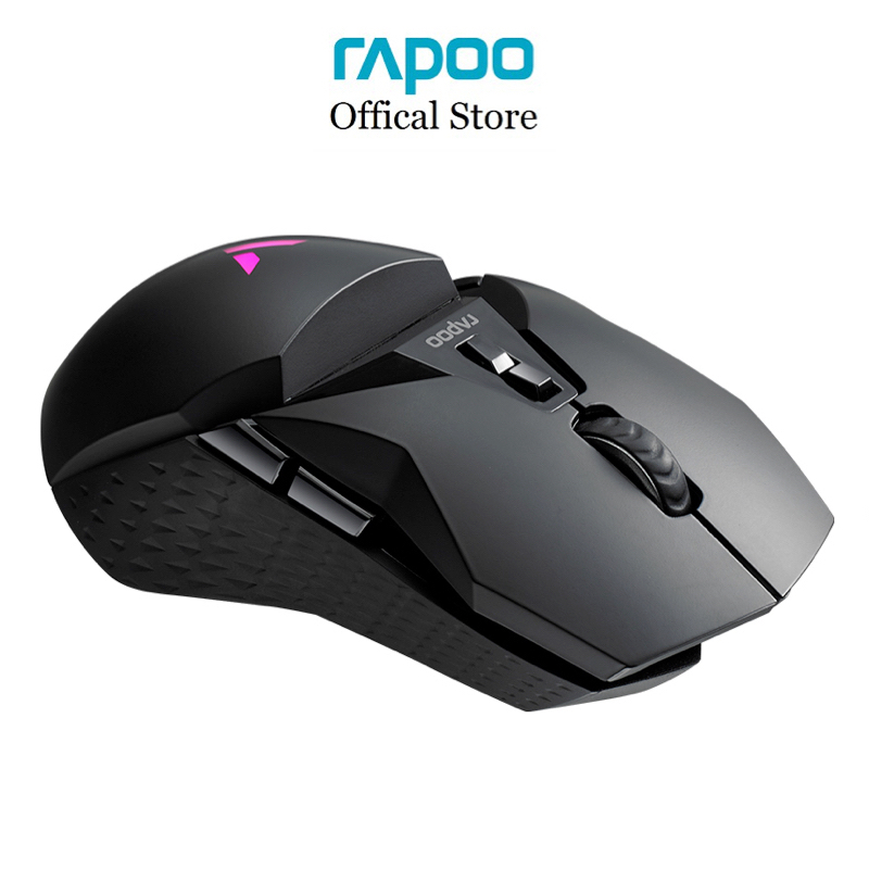 Chuột Wireless Gaming Rapoo VT950s công nghệ không dây V+ Duo Mode Oled, Pin sạc, công nghệ không dây V+, 19000 Dpi