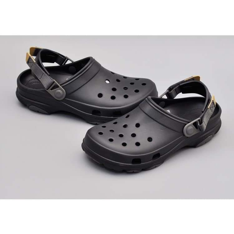 Dép Cross All Terrain Clog Ver 2 Chính Hãng, Thiết Kế Nhựa Phối Quai Vải, Đúc Liền Khối - Màu Đen