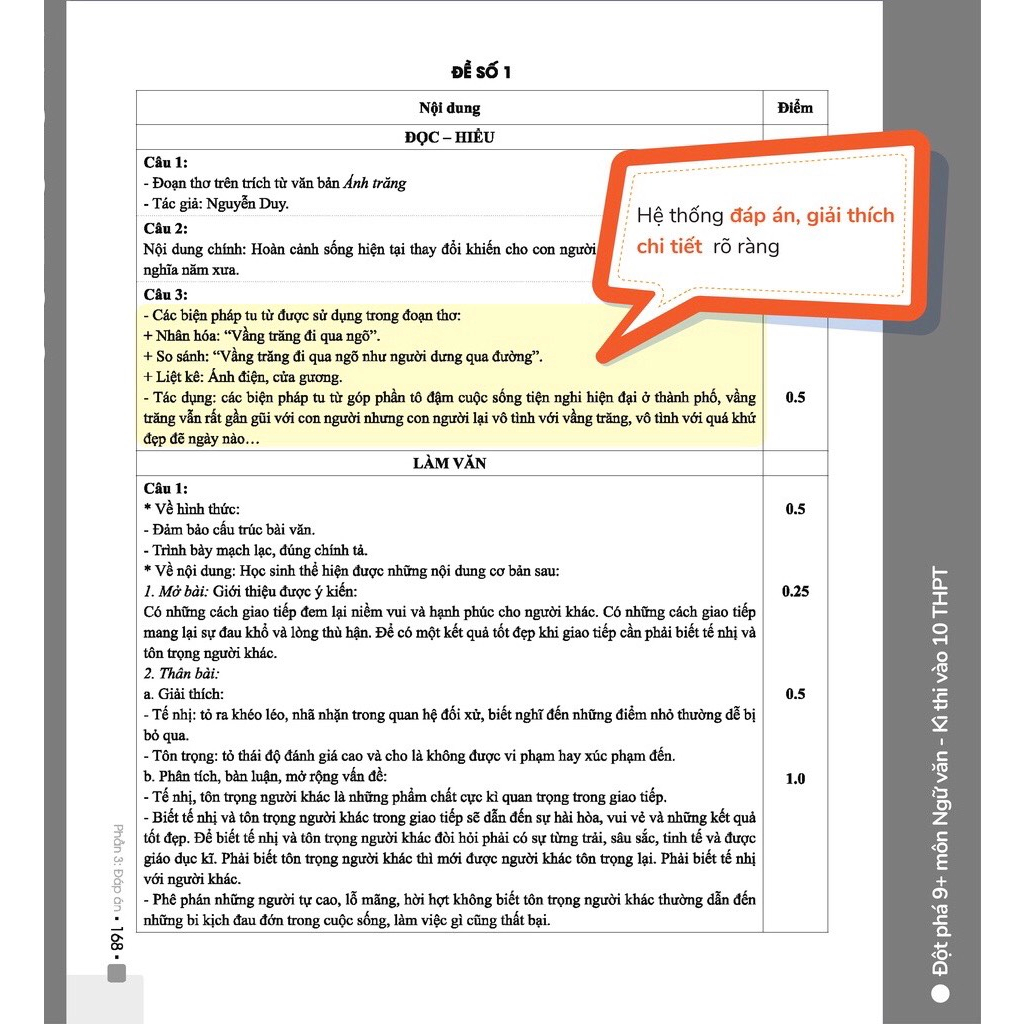 Sách - Đột Phá 9+ Môn Ngữ Văn Kì Thi Vào Lớp 10 THPT - Ôn Thi Lớp 9 Vào Lớp 10