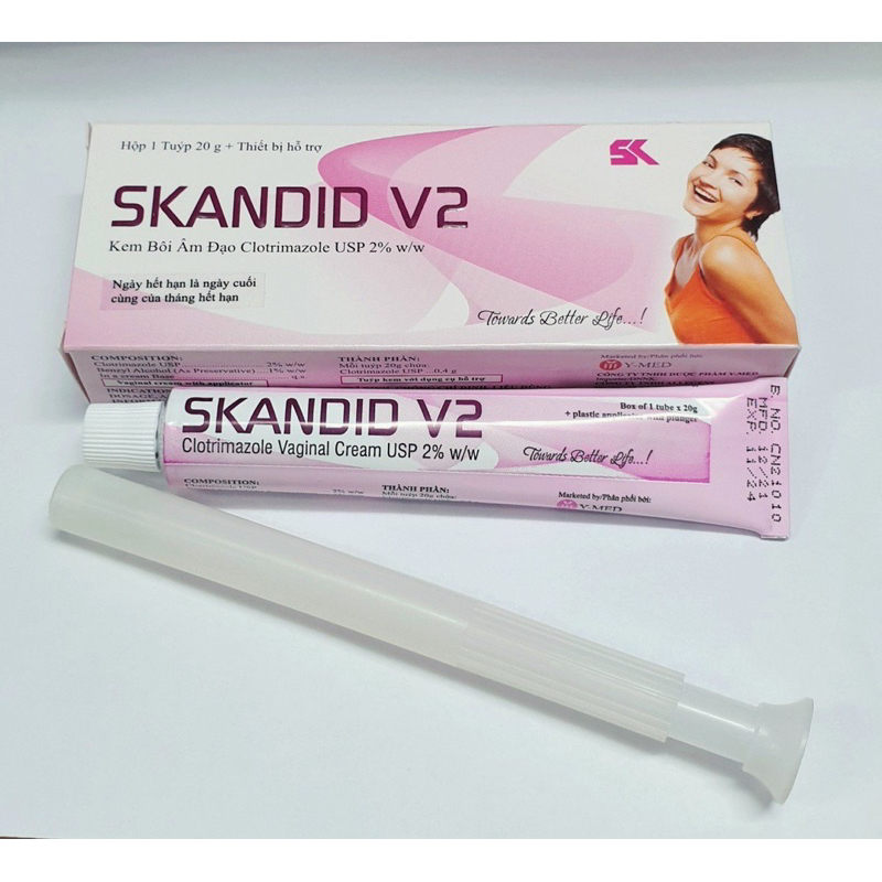 SKanDiD V2- Kem Bôi Nấm Phụ Khoa 20g