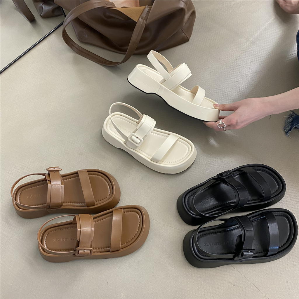 Sandal Nữ 2 Quai Mảnh 1 Khoá Siêu Cấp