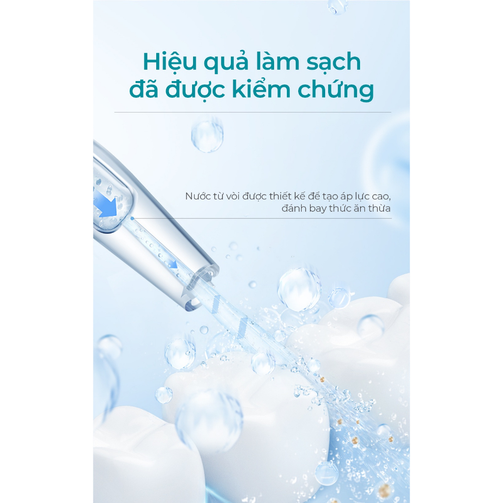 Máy Tăm Nước Sóng Siêu Âm Usmile CY1 Chống Nước - Hàng Chính Hãng - Bảo Hành 12T - MIMAX