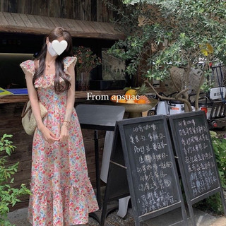 [ORDER] Váy hoa cánh tiên cổ bèo (Ảnh thật)