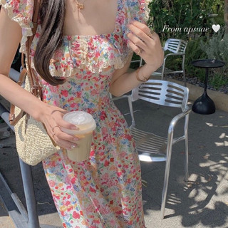 [ORDER] Váy hoa cánh tiên cổ bèo (Ảnh thật)