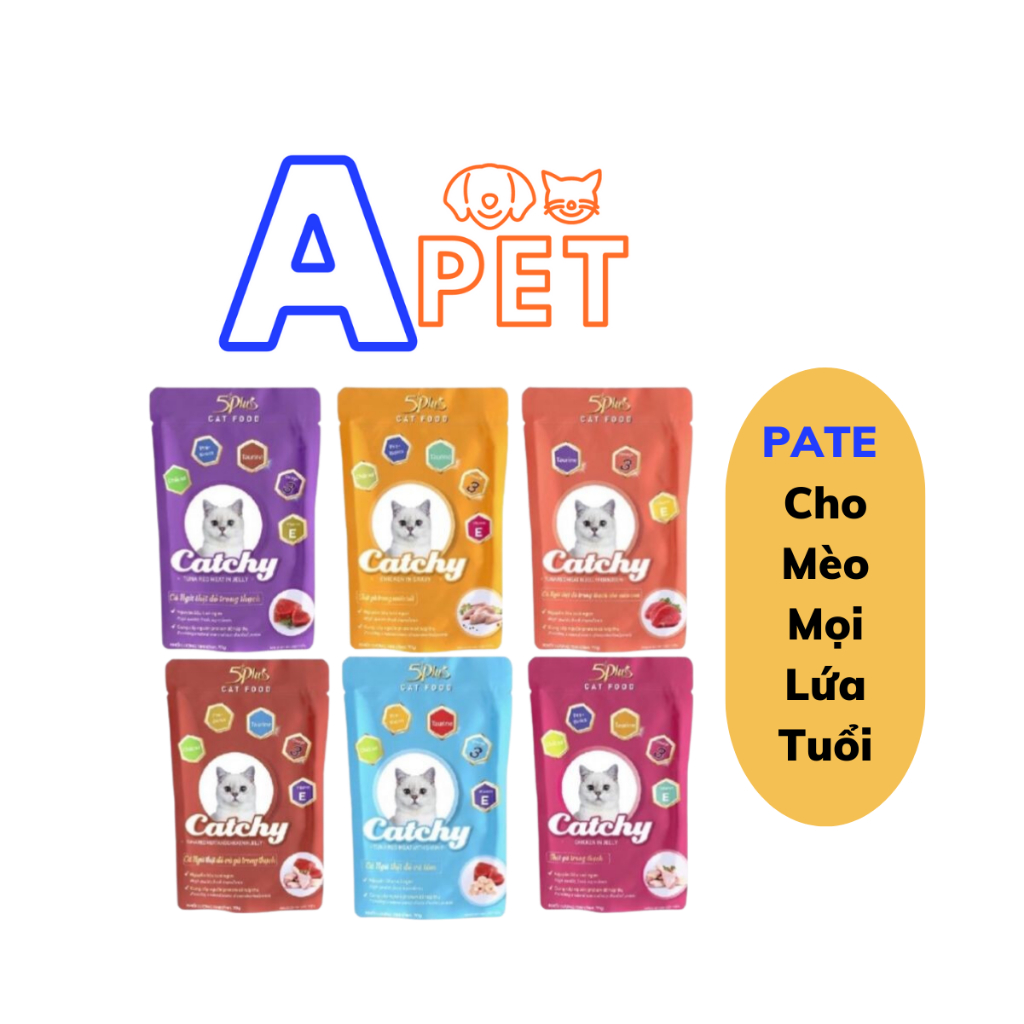 Pate 5Plus &amp; 5plus Catchy 70g - Pate Cho Mèo