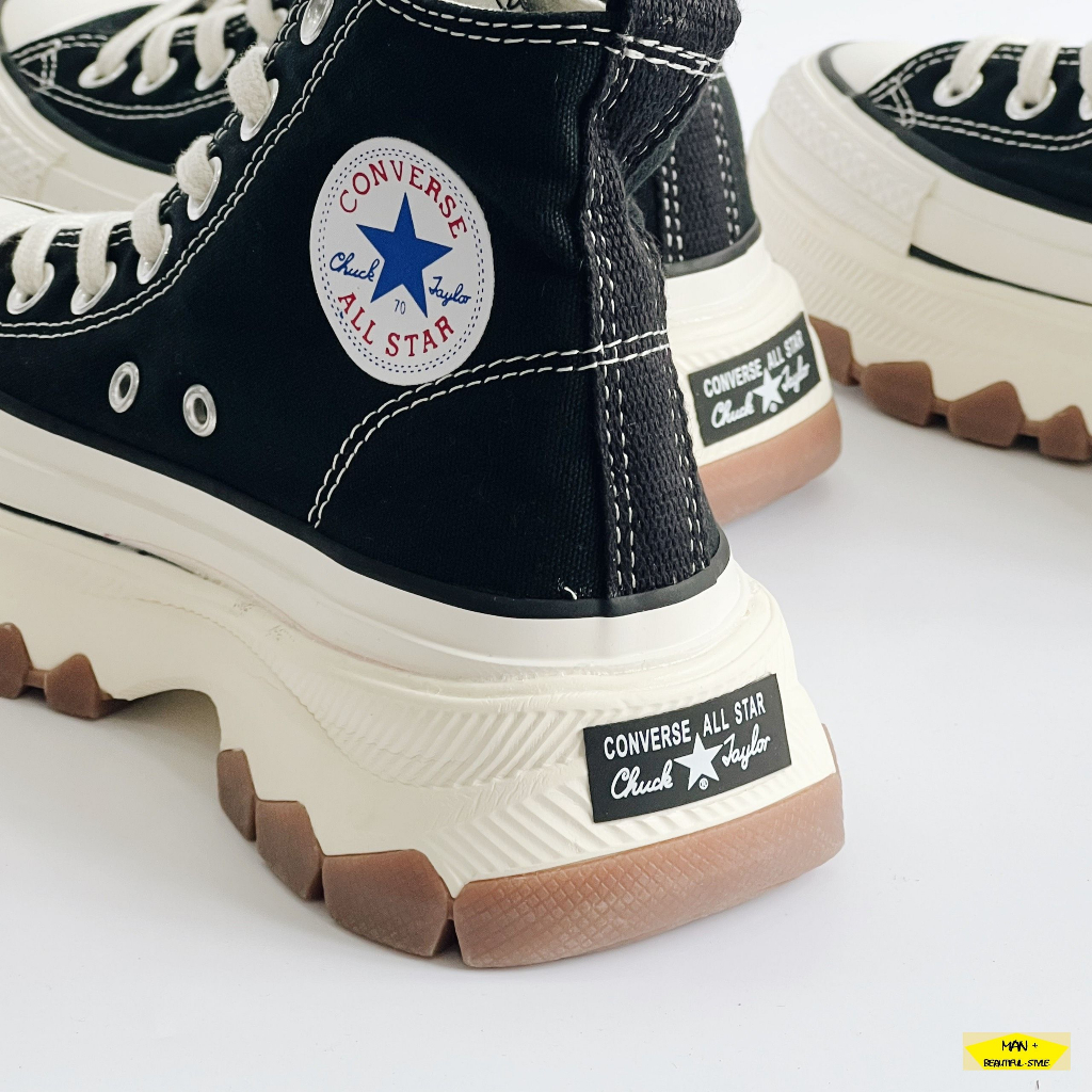 Giày converse all star 100 trekwave high black, giày CV cổ cao màu đen dành cho nữ hot 2023,freeship