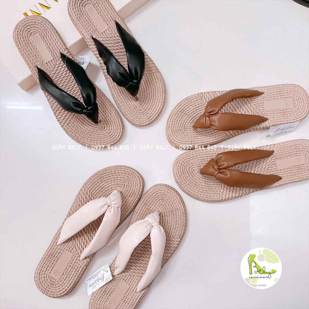 T138 Bely. Shoes_Dép đế giả cối, dép nhựa mềm mùa hè, hàng QCCC