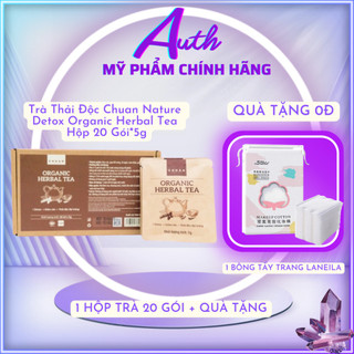 Trà thải độc chuan nature detox organic herbal tea hộp 20 gói*5g