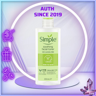 Nước hoa hồng Simple, Toner Simple Kind To Skin Soothing Facial 200ml