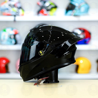 Mũ bảo hiểm fullface 2 kính ROC 08 đen bóng đuôi gió Pista cực ngầu - Helmets 4U