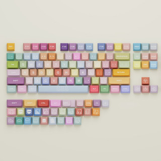 Keycap Gummy Bear nhựa PBT dyesub XDA profile Bàn Phím Cơ Keycap