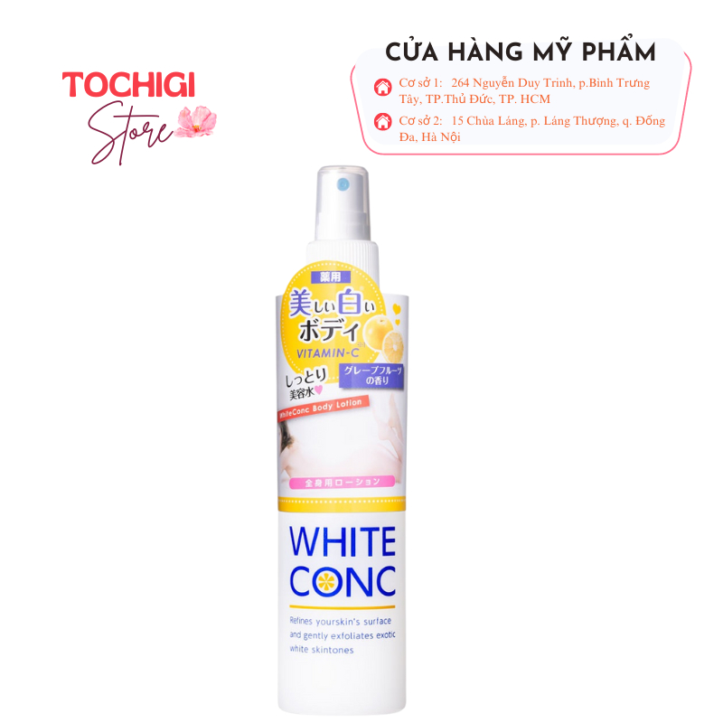 Xịt dưỡng trắng da toàn thân White Conc Body Lotion 245ml