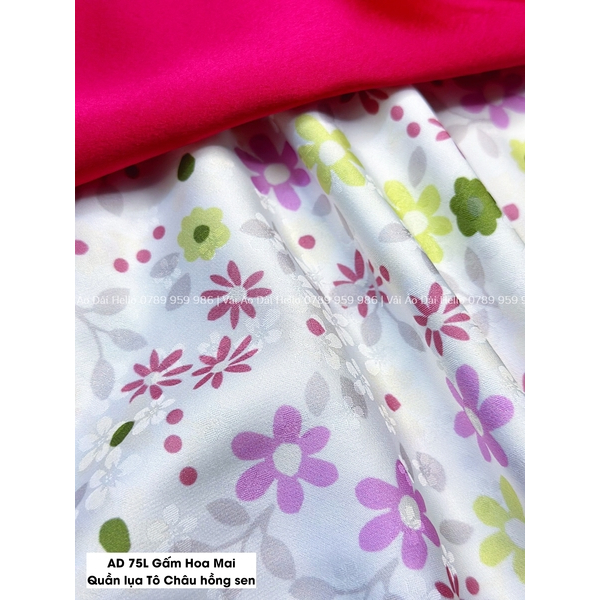 Gấm Hoa Mai hoa đều xinh (75L)