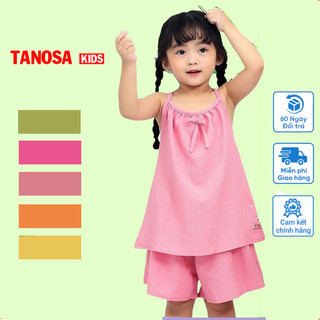 Bộ 2 Dây Bé Gái, Áo Hai Dây Cho Bé Gái Mặc Hè Thoáng Mát TANOSA