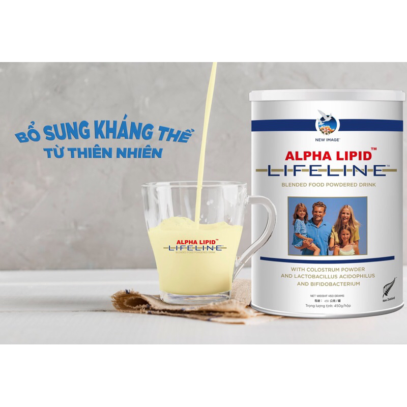 Sữa non Alpha Lipid Life Line New Zealand 450gam