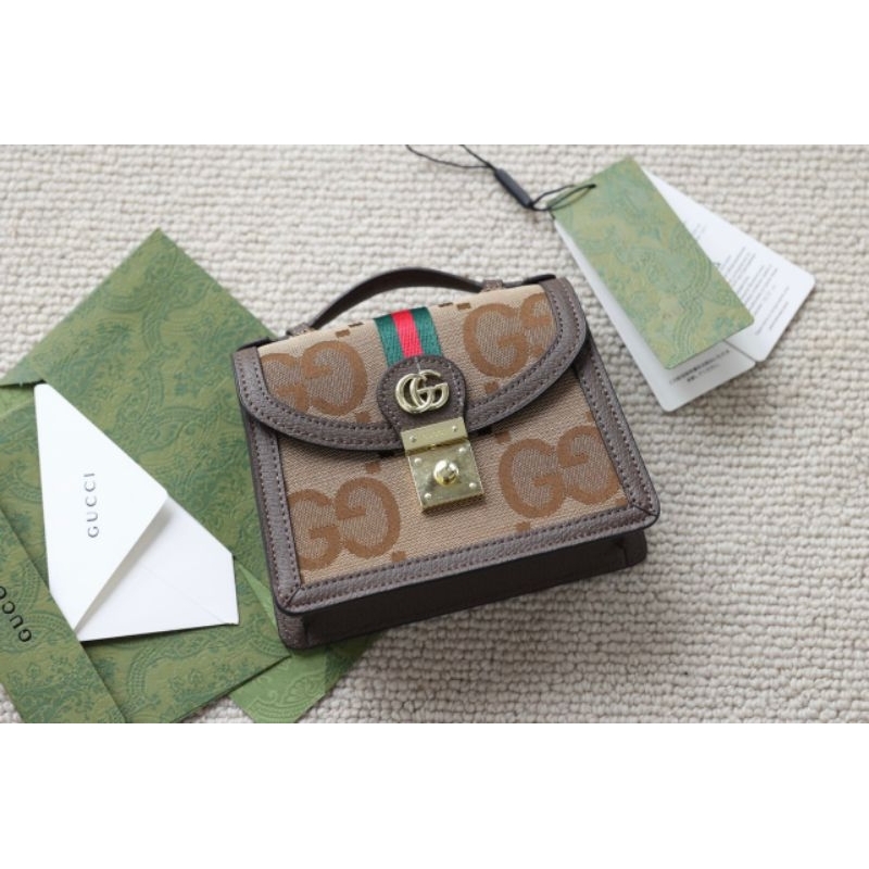 Túi xách nữ siêu xinh G.C ophidia sz18cm mini  box nam châm