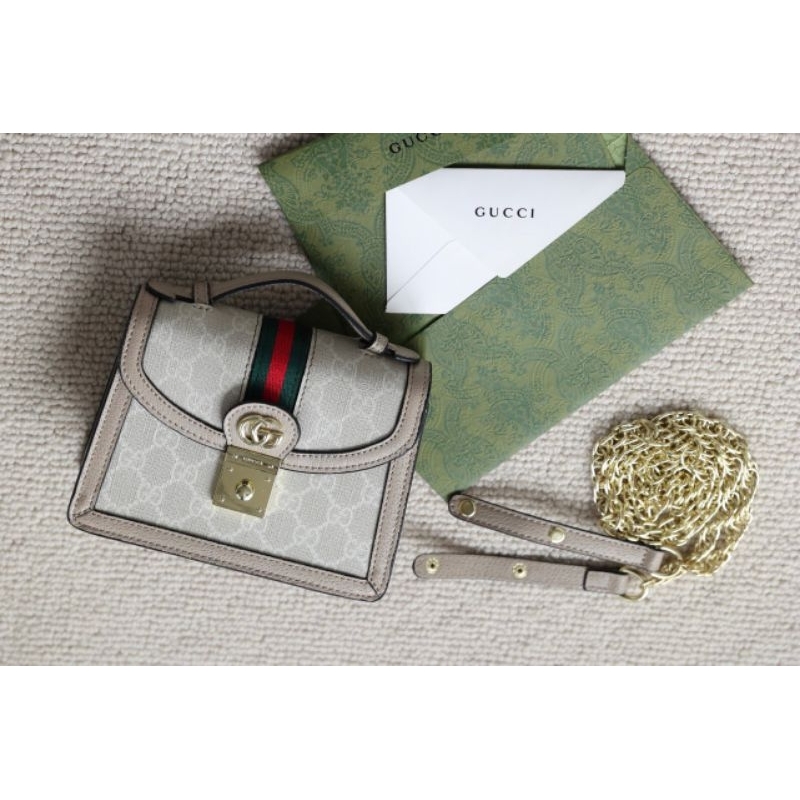 Túi xách nữ siêu xinh G.C ophidia sz18cm mini  box nam châm