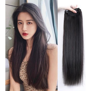 Tóc nối kẹp phím tơ tự nhiên