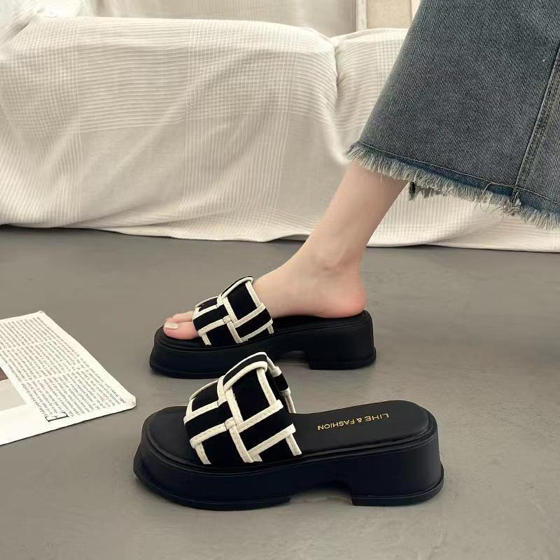 Dép dép Nữ 2023 mùa hè 2023 giày bãi biển đáy dày mới dép thời trang nữ