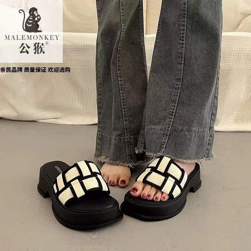 Dép dép Nữ 2023 mùa hè 2023 giày bãi biển đáy dày mới dép thời trang nữ