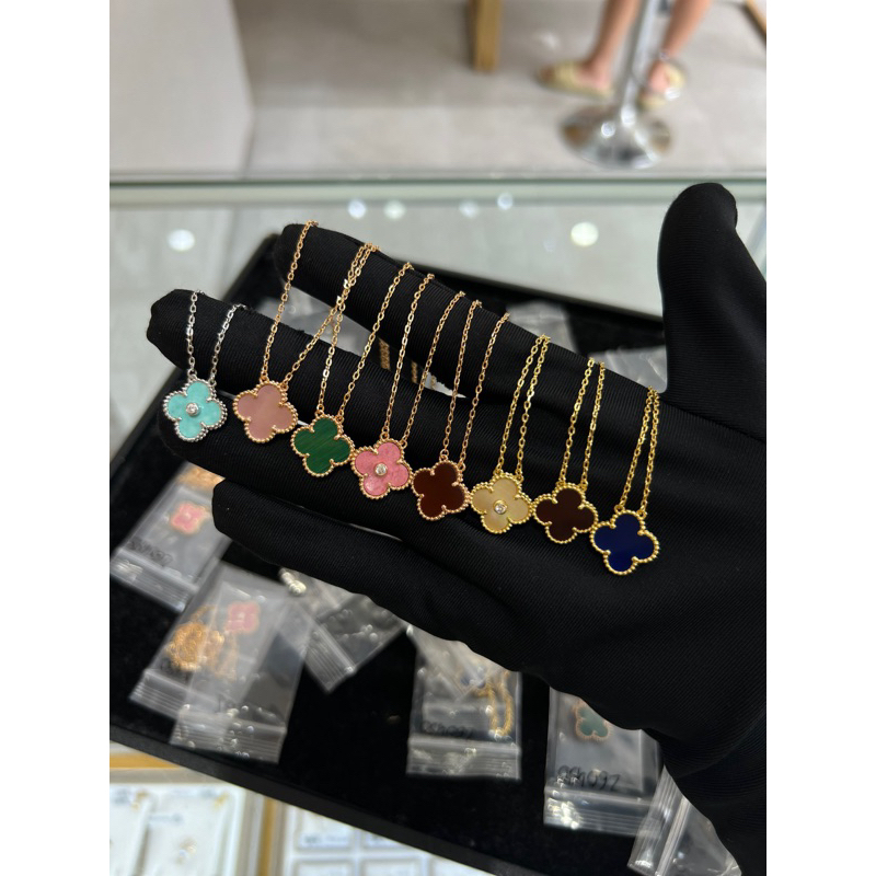 Dây chuyền cỏ 4 lá bạc 925 ( size 13mm)