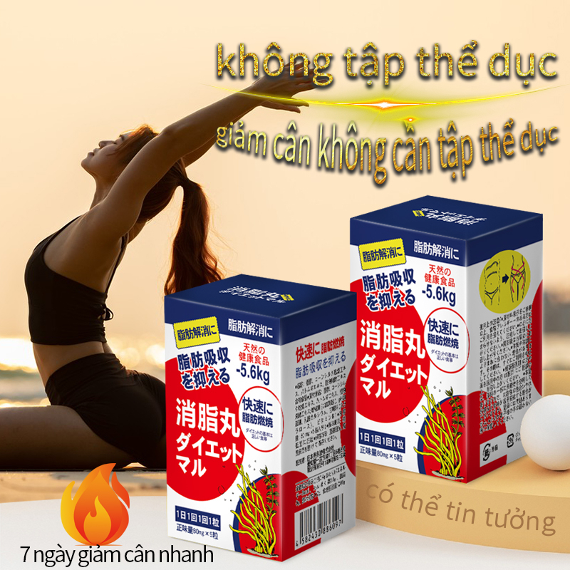 7 ngày giảm cân nhanh/chiết xuất thực vật nguyên chất/1 hộp giảm 2-5KG/dành cho người khó giảm cân/không có tác dụng phụ