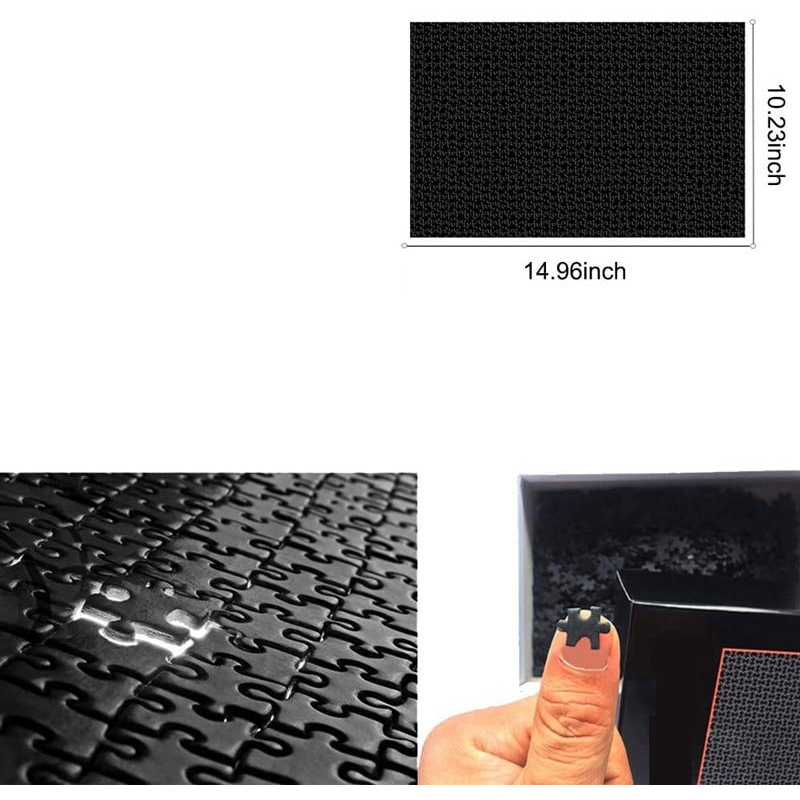 TRANH GHÉP HÌNH 1000 MẢNH SIÊU NHỎ MÀU ĐEN   ideashop