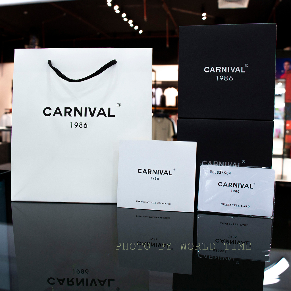 Đồng hồ nam Carnival 8671G Full box, Thẻ BH 3 năm, Kính Sapphire, Chống Nước, Dây Thép không gỉ 316L