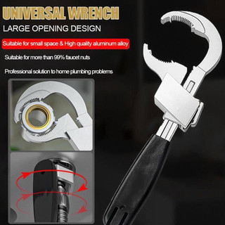 Mỏ lết công cầm tay đa năng ，Mỏ lết đa năng vặn ống nước từ 25-93mm，mỏ lết mini vật liệu ABS