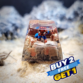 Spider man keycap , nút bàn phím cơ người nhện , artisan keycap ,keycaps , custom keycap mavel