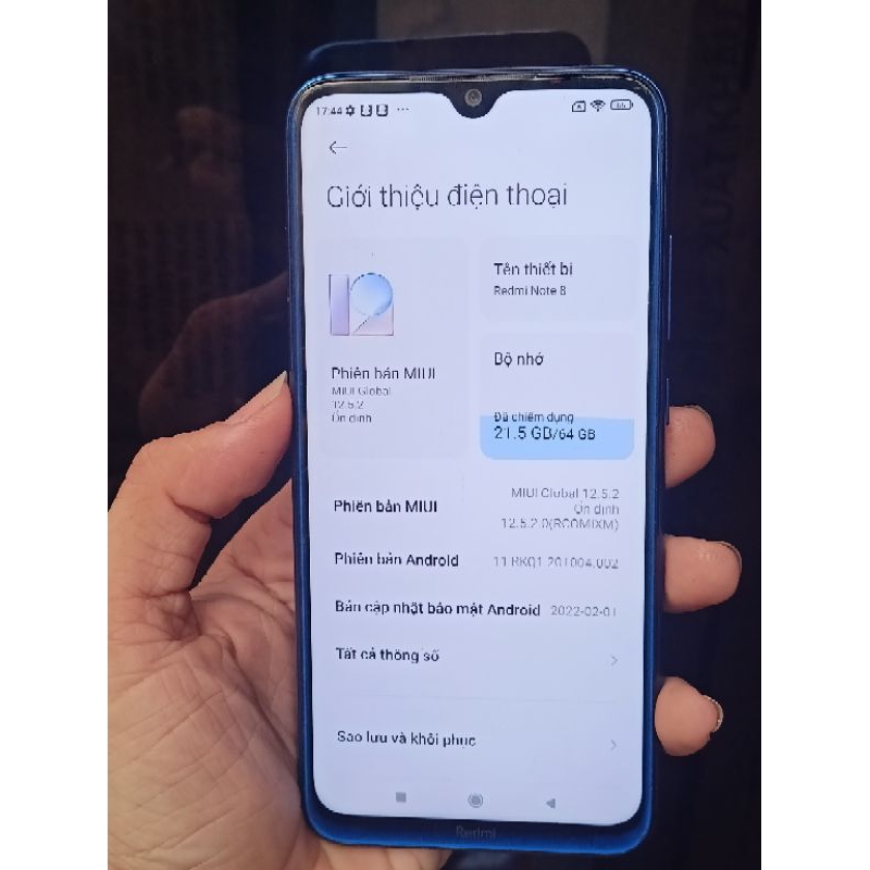 Điện thoại Redmi Note 8 64GB