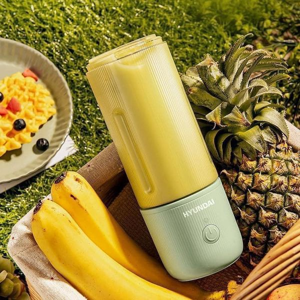 Máy Xay Sinh Tố Cầm Tay Huyndai Mini - Máy Xay Hoa Qủa Đa Năng Sạc Pin Tích Điện