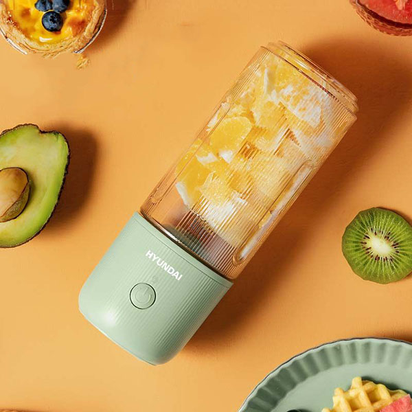 Máy Xay Sinh Tố Cầm Tay Huyndai Mini - Máy Xay Hoa Qủa Đa Năng Sạc Pin Tích Điện