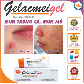 Gel bôi da gelacmeigel 15g - mụn viêm, mụn mủ, mụn trứng cá | lotuspharma