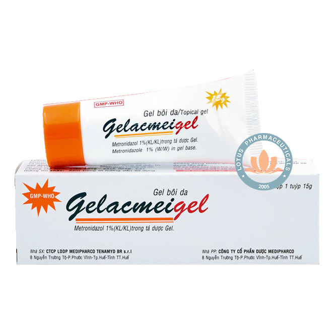 Gel bôi da GELACMEIGEL 15g - Mụn viêm, mụn mủ, mụn trứng cá | Lotuspharma