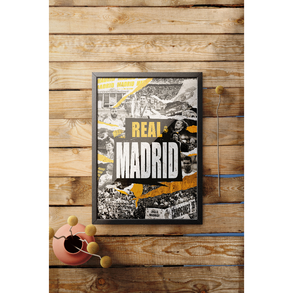 Poster bóng đá câu lạc bộ Real Madrid